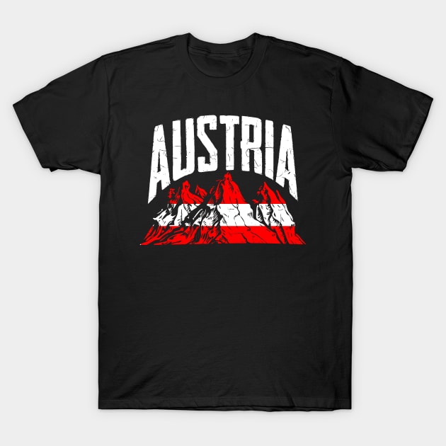 Austria Mountain - Austrian Hiking Skiing Gift T-Shirt by biNutz